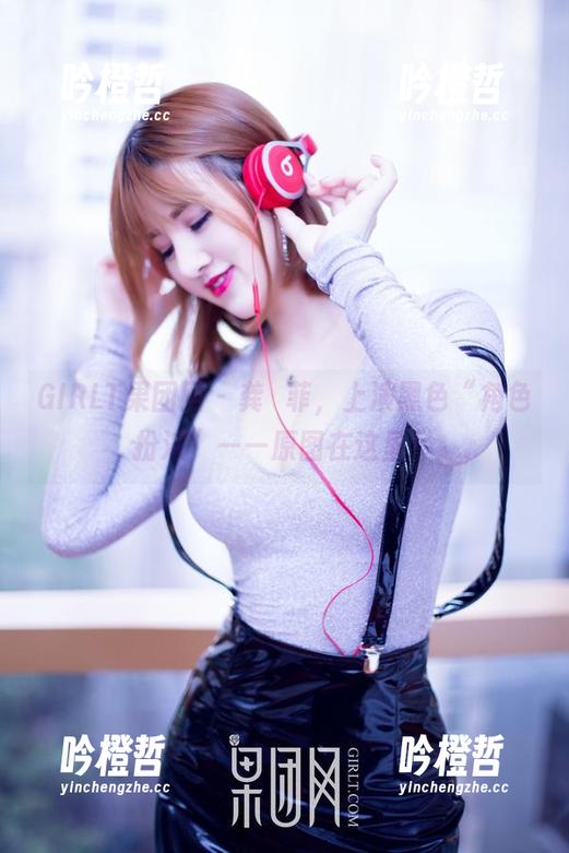GIRLT果团网 - 龚玥菲，上演黑色“角色扮演”——原图在这里！
