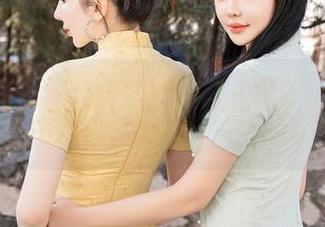 星颜社 – 原图：黄寒娜穿旗袍，你能想象她下雨天的打伞姿势吗？